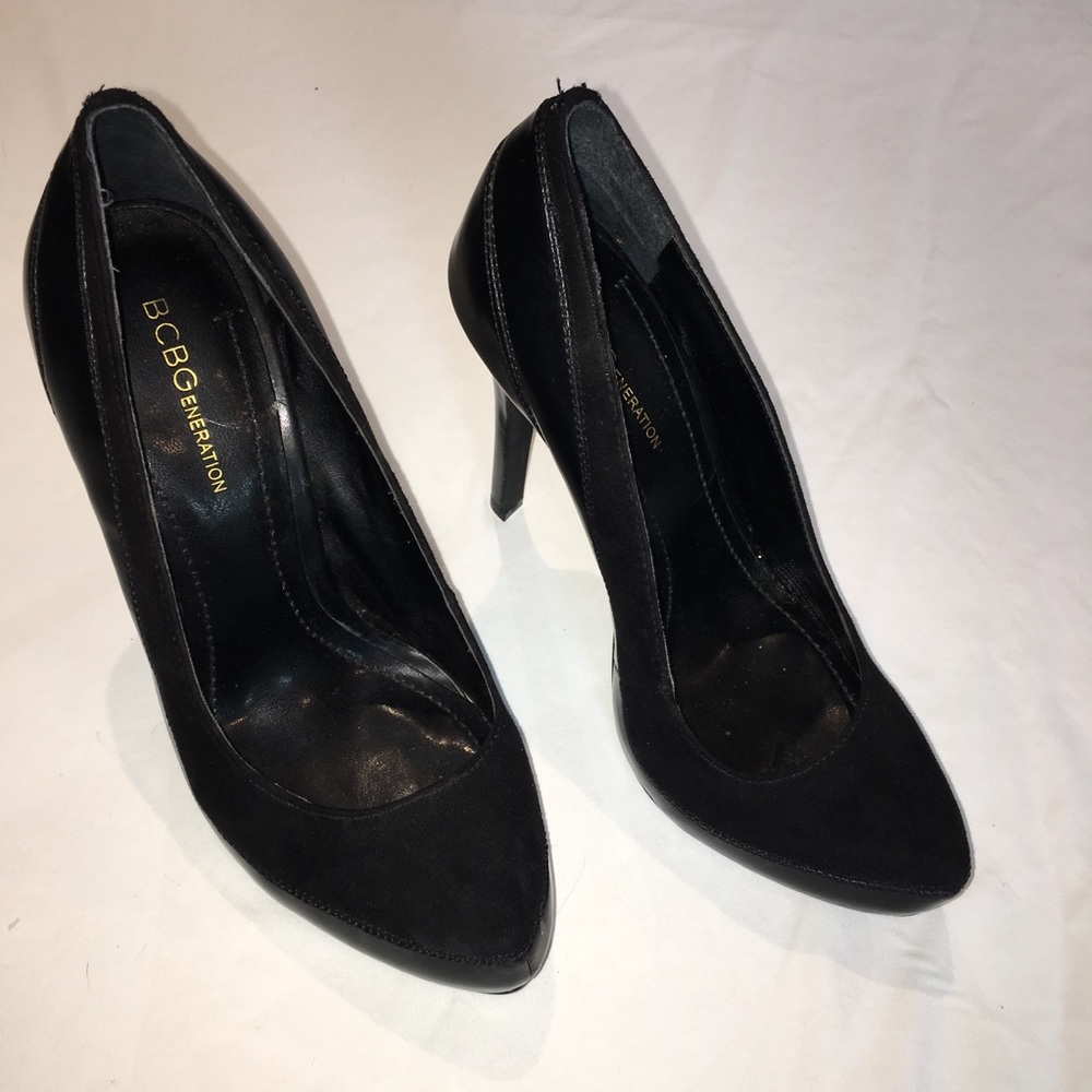 BCBGeneration leather and suede heels size 7 - Picture 3 of 6